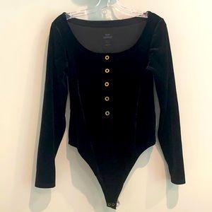 GOOD AMERICAN Velvet Bodysuit